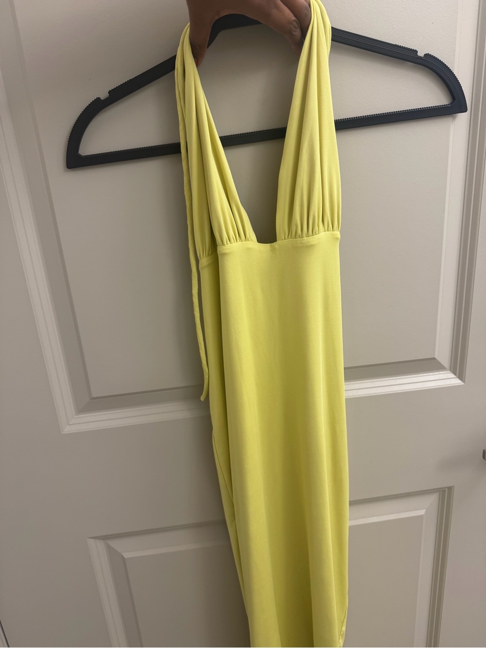 Oh Polly Halter Dress in Lemon